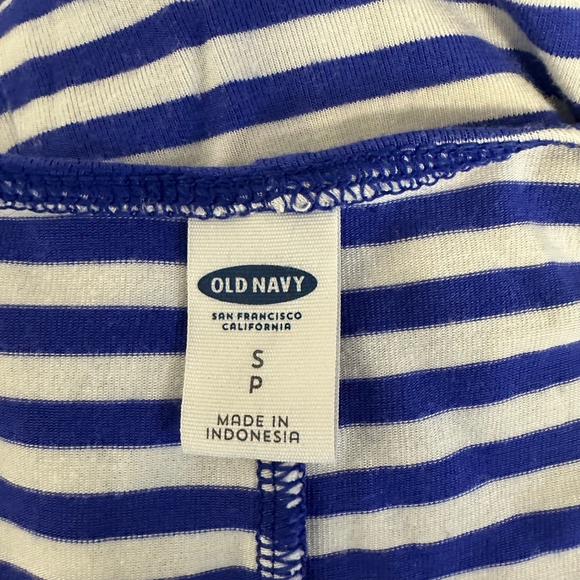 Women's Old Navy Dress Size Small Blue & White Striped Sleeveless - Picture 8 of 8